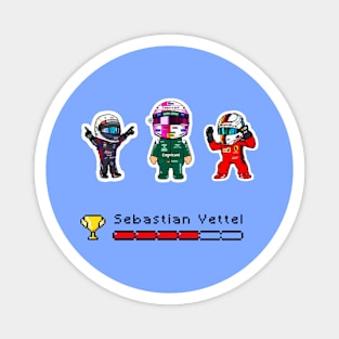 Vettel Pixel art Magnet